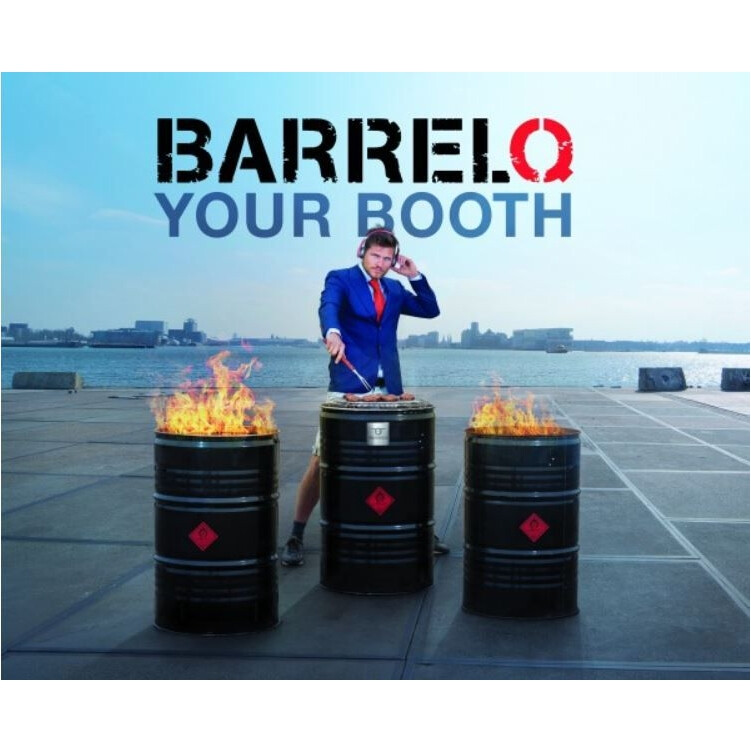 Olievat wordt barbeque