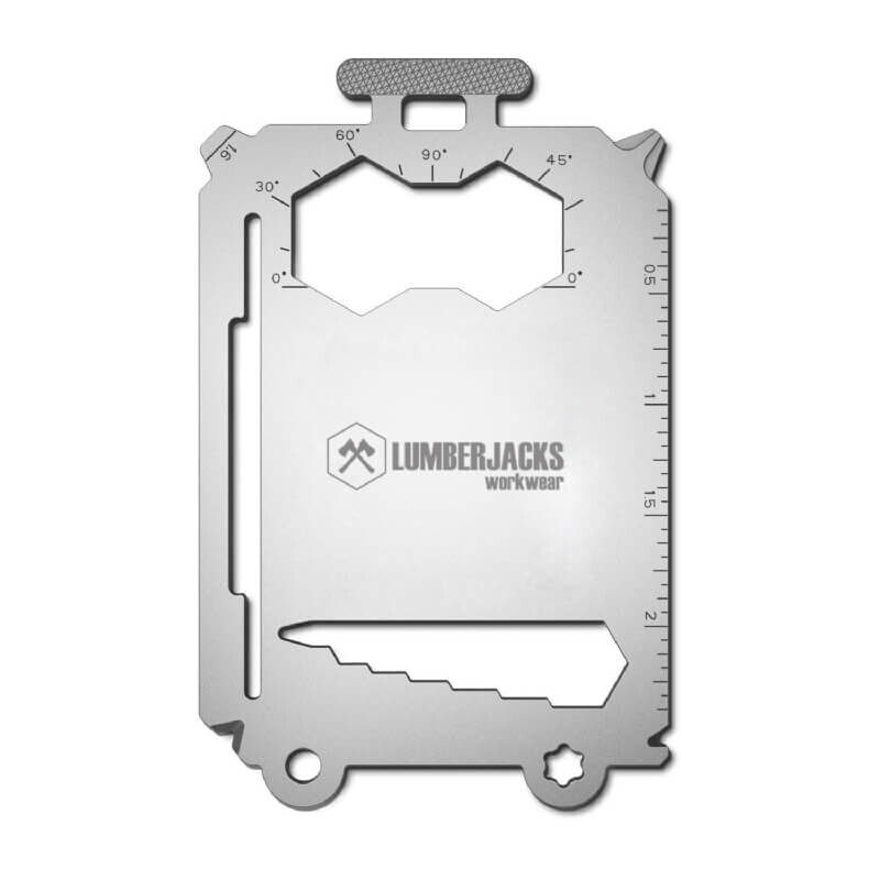 Bagagelabel met multitool als handige reisgenoot