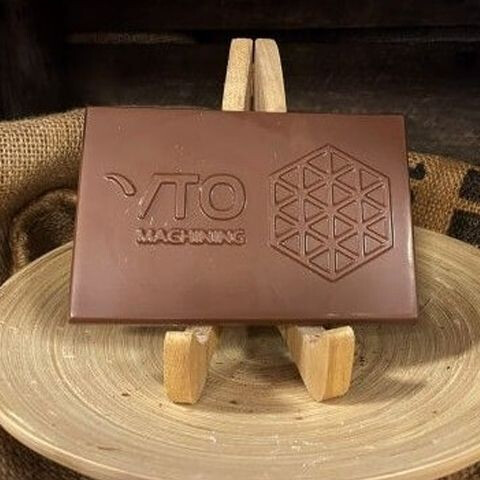 Chocoladereep met logo