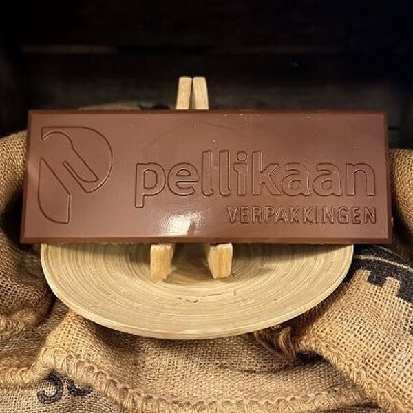 Chocoladereep met logo