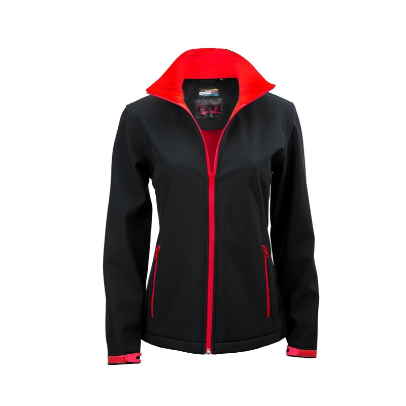 Softshell jas vrouwen met kleurige accenten