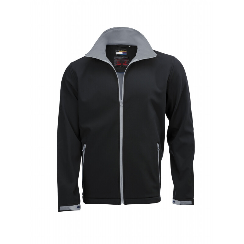 Softshell jas Mannen met kleurige accenten