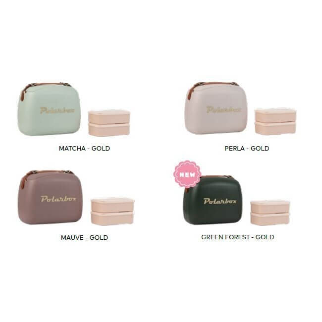 Polarbox Retro Cooler Mini met 2 lunchboxen