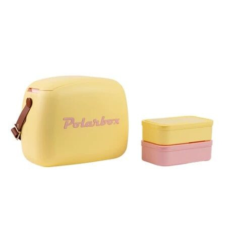 Polarbox Retro Cooler Mini met 2 lunchboxen
