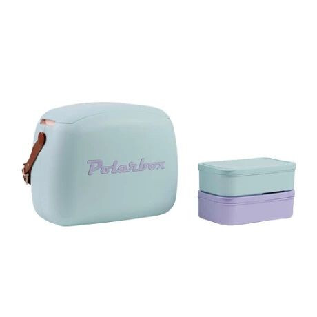Polarbox Retro Cooler Mini met 2 lunchboxen