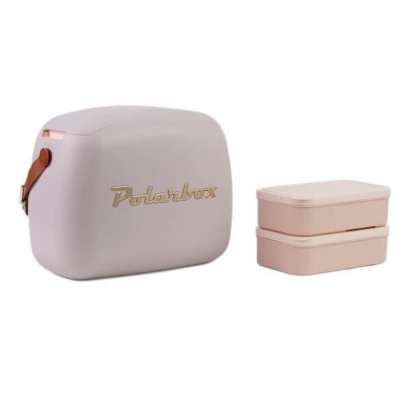 Polarbox Retro Cooler Mini met 2 lunchboxen