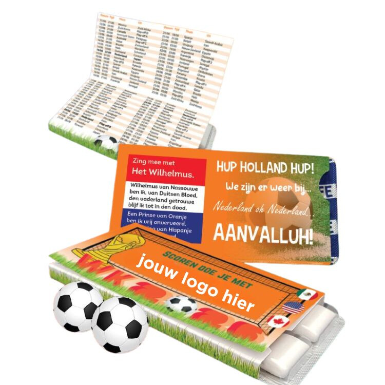 Sportlife kauwgom met WK speelschema