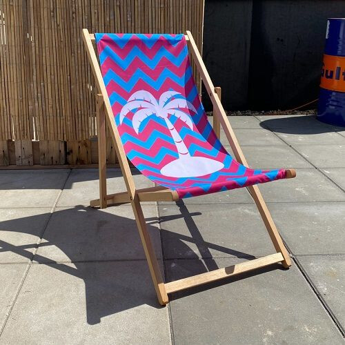 Strandstoel met logo