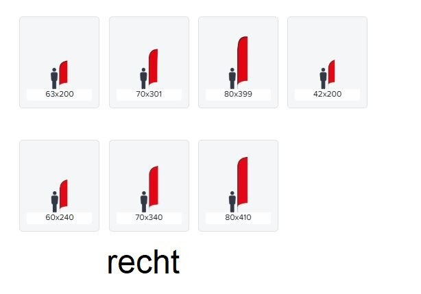 Beachvlag in alle maten