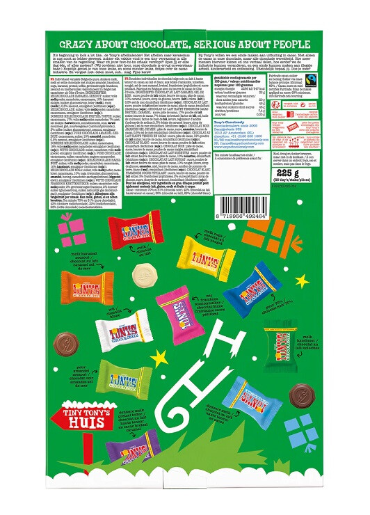 Tony's Chocolonely aftelkalender met logo