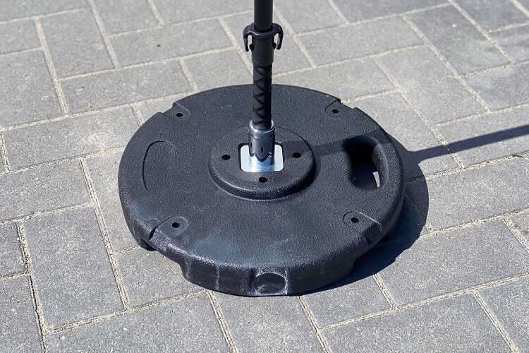 Haltervoet voor plaatsing van beachvlaggen