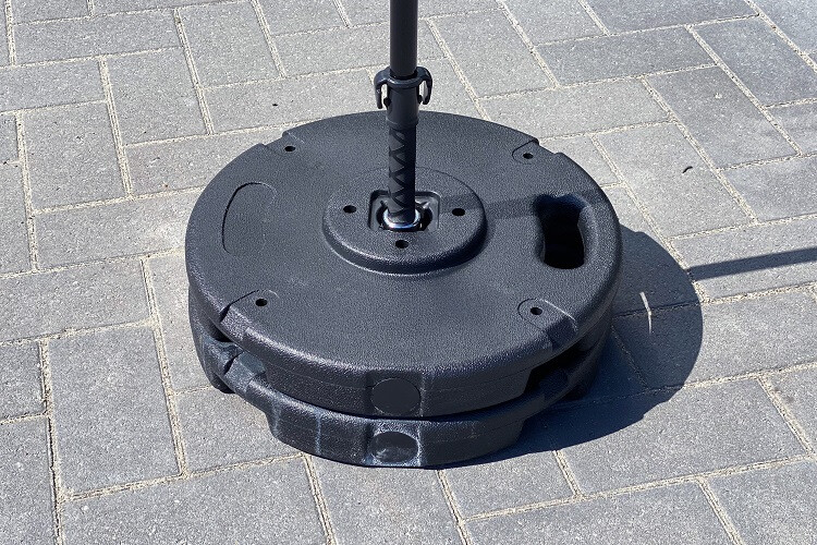 Haltervoet voor plaatsing van beachvlaggen