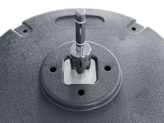 Haltervoet voor plaatsing van beachvlaggen