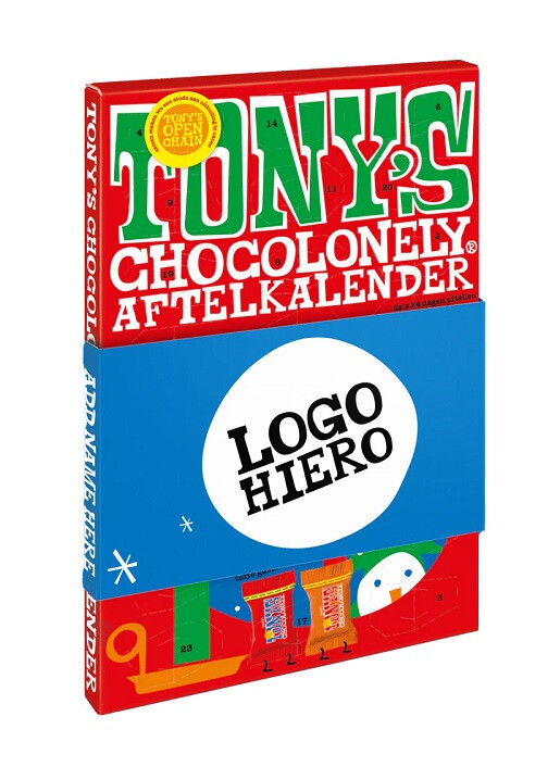 Tony's Chocolonely aftelkalender met logo