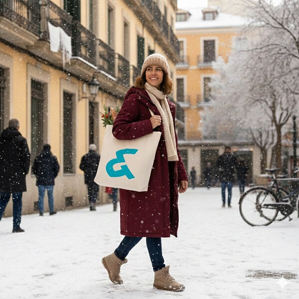 ZIMDE - Boodschappentas van organisch katoen