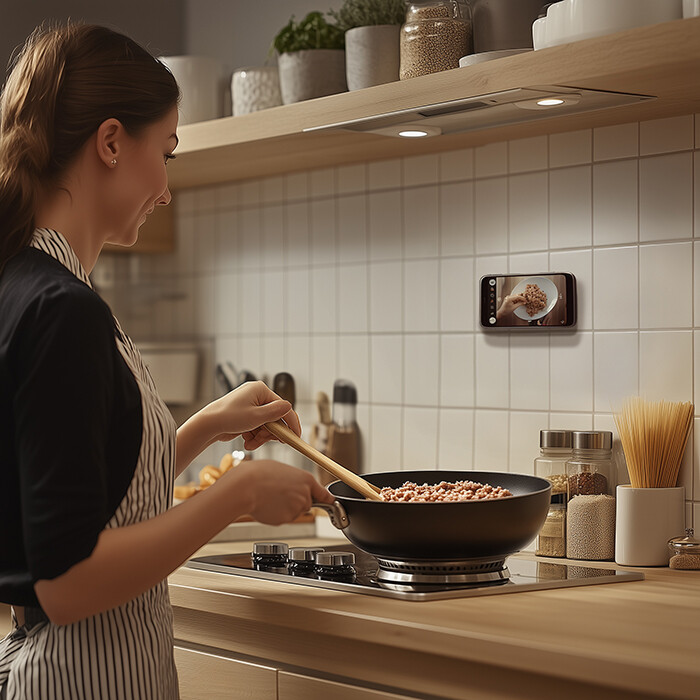 Siliconen zuignap telefoonhouder met logo