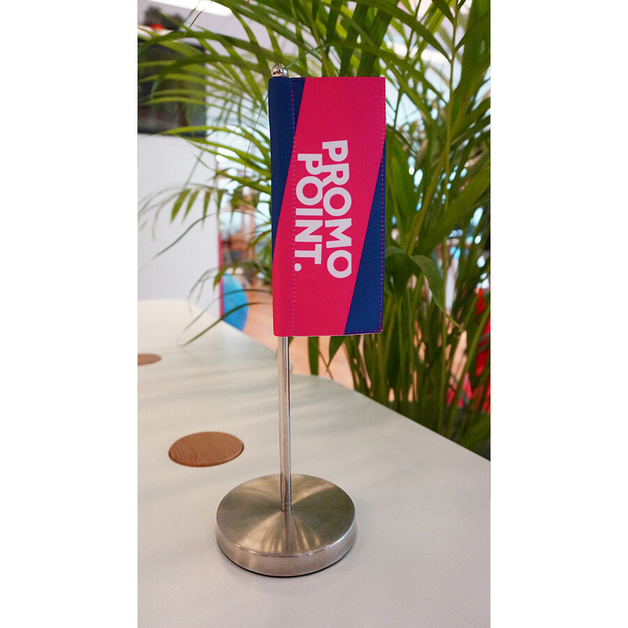 Tafelvlaggen, tafelbanieren en mini beachvlaggen met logo bedrukken