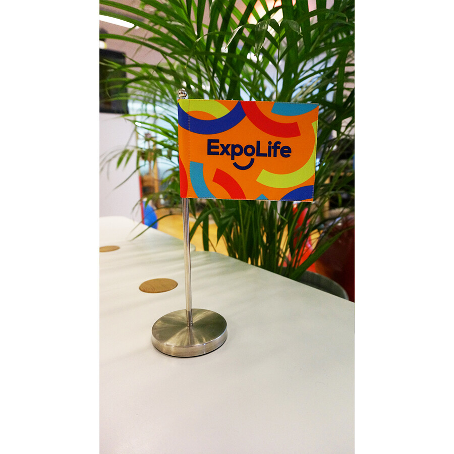 Tafelvlaggen, tafelbanieren en mini beachvlaggen met logo bedrukken